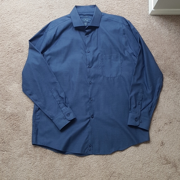 Joseph Abboud indigo blue mens Dress shirt